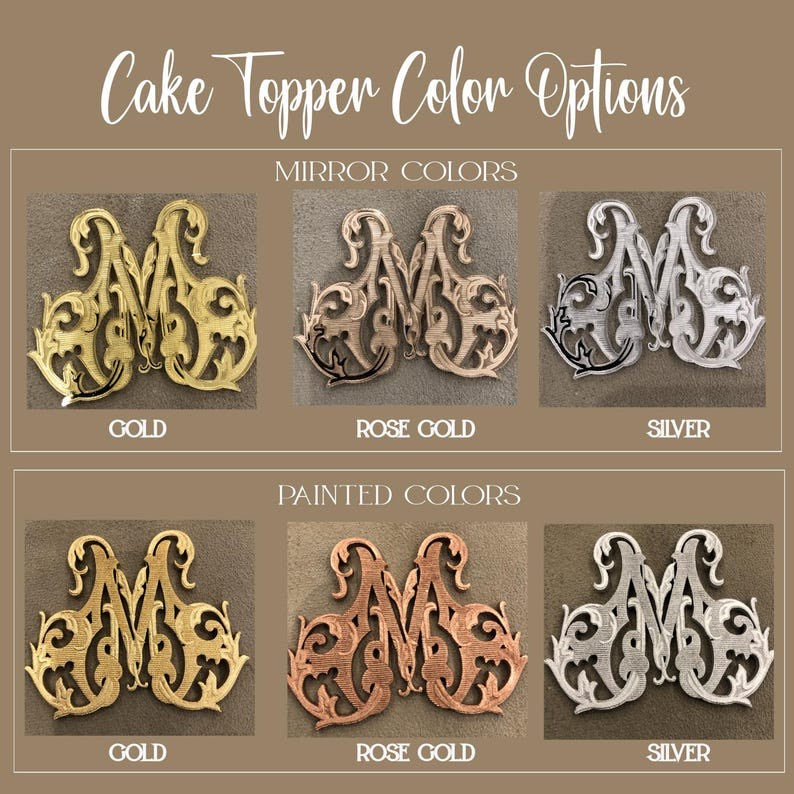 Personalized Vintage Monogram Cake Charm Initial in Victorian Filigree