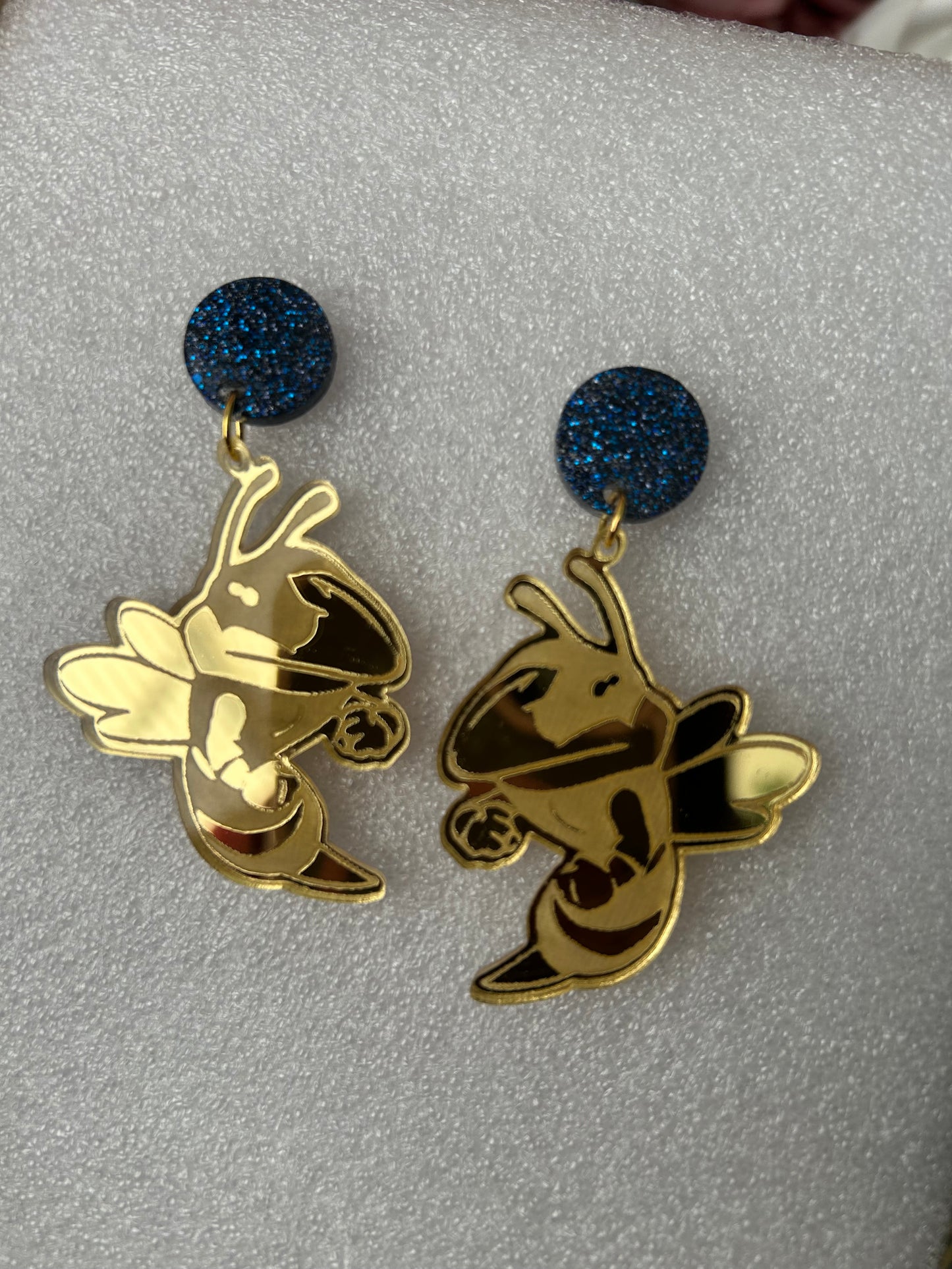Custom Hornets Mascot GAME DAY Earrings- Customize with your mascot and colors