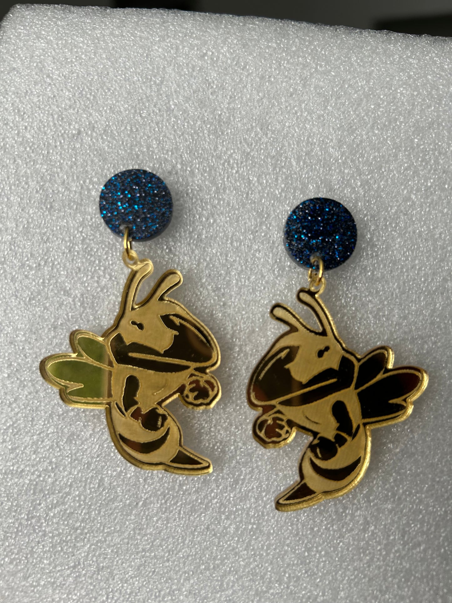 Custom Hornets Mascot GAME DAY Earrings- Customize with your mascot and colors