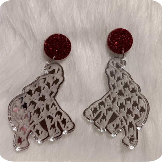 Personalized Mascot GAME DAY Earrings- Customize with your mascot and colors