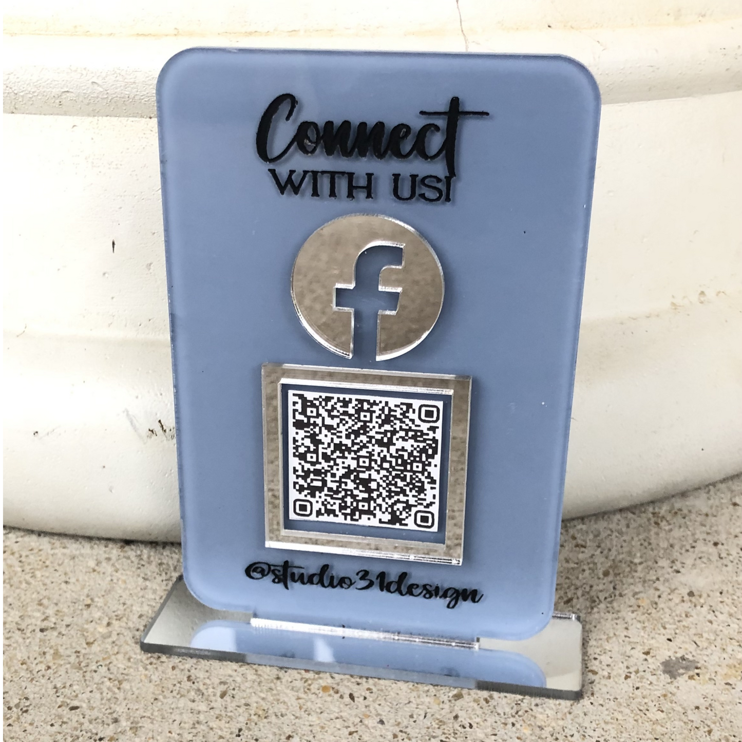 Mini QR Code Sign