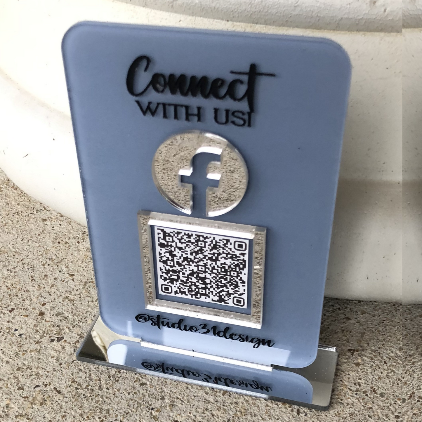 Mini QR Code Sign