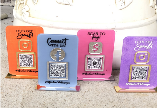 Mini QR Code Sign