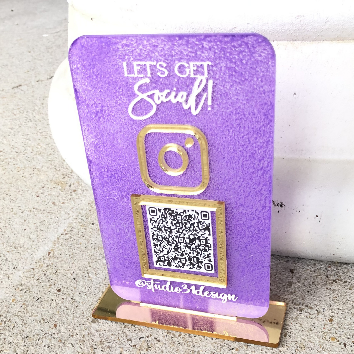Mini QR Code Sign