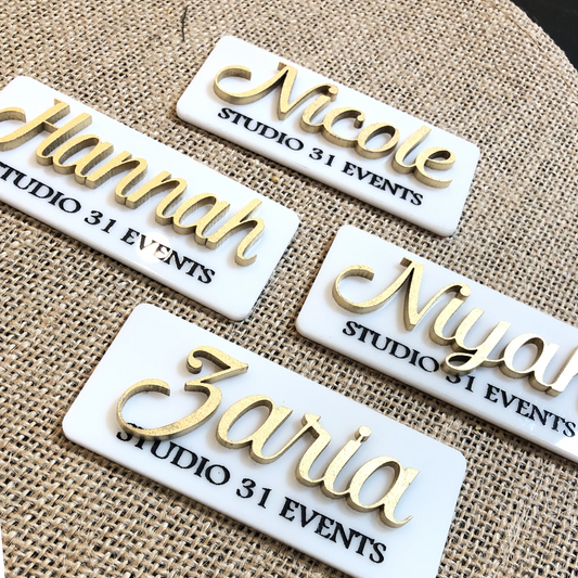 Personalized Acrylic Name Badge